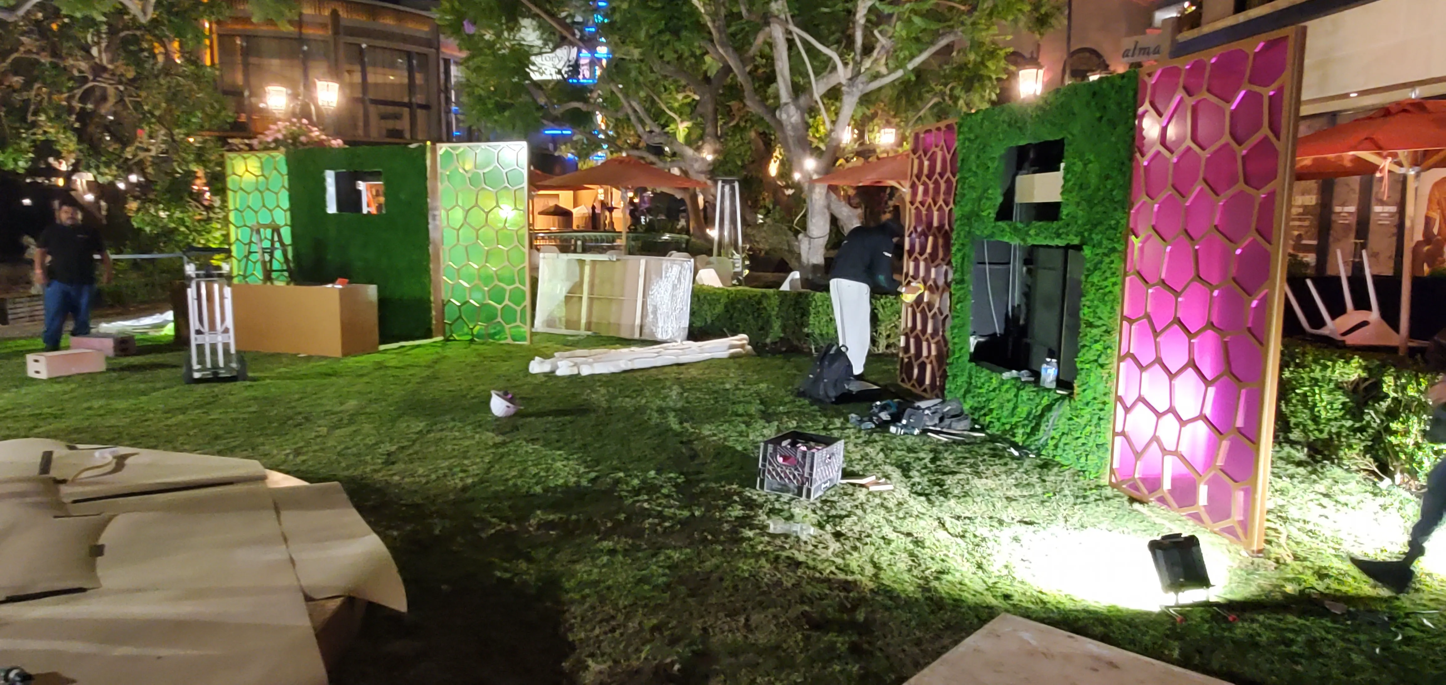 Overnight load-in
